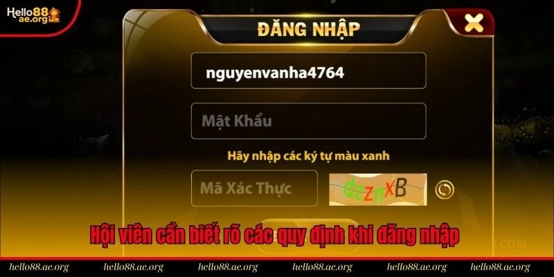 Hội viên cần biết rõ các quy định khi đăng nhập vào nhà cái
