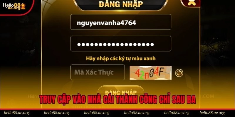 Truy cập vào nhà cái thành công chỉ sau ba bước dễ dàng