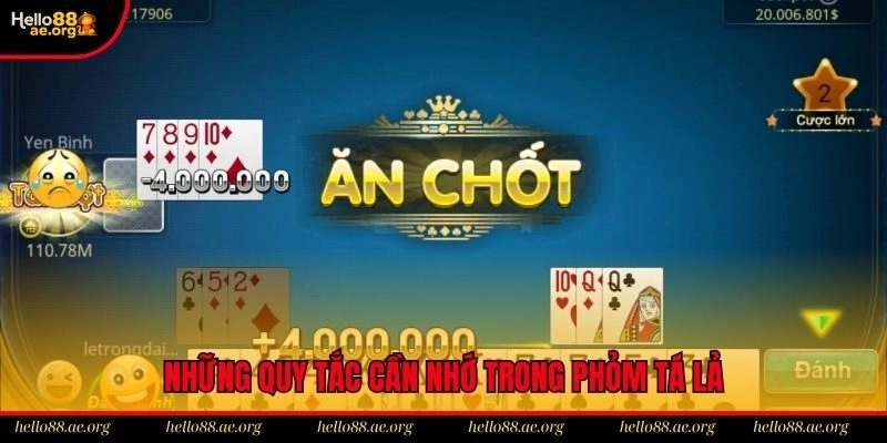 Những quy tắc trong tá lả