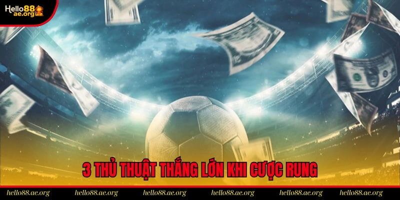 3 thủ thuật thắng lớn khi cược rung bóng đá