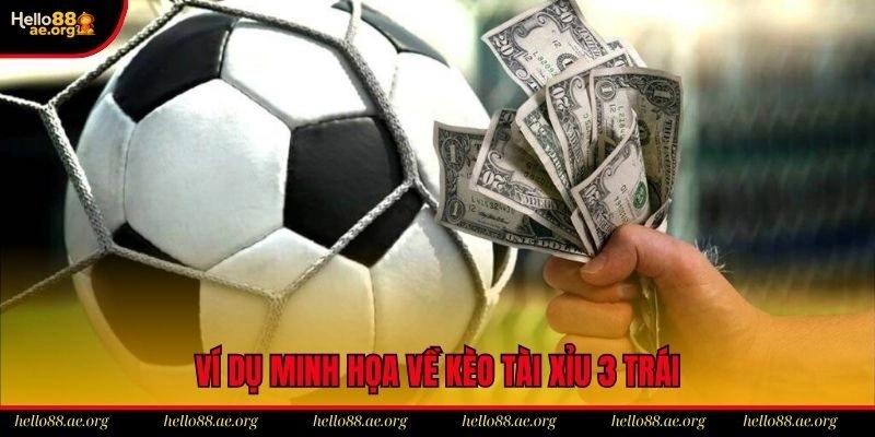 Ví dụ minh họa về kèo 3 trái hòa